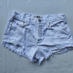 Free People White Cut Off Shorts 27